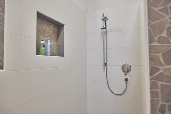 Badezimmer, Ferienwohnung Linde